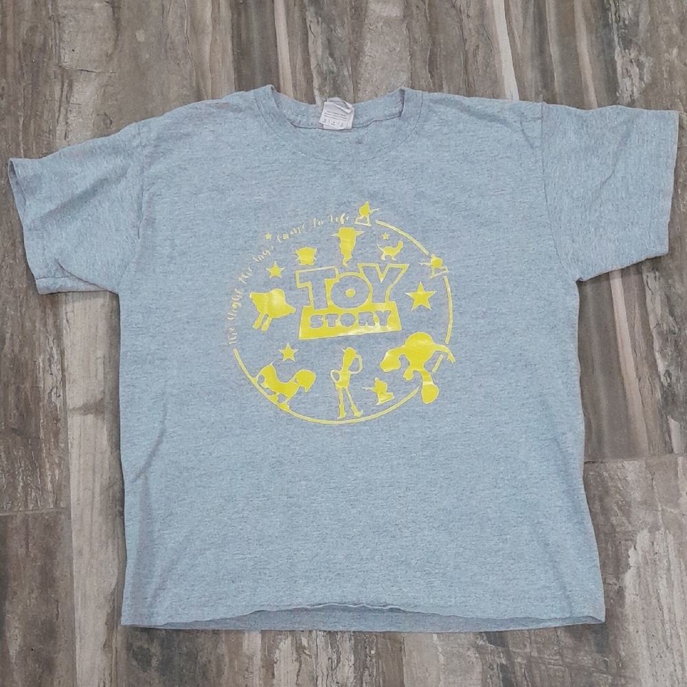 Toy Story Gray T-Shirt with Yellow Print